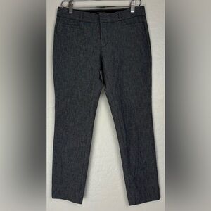 Banana Republic High Rise Sloan Ankle Career Cotton Blend Flat Front Gray 4 0646